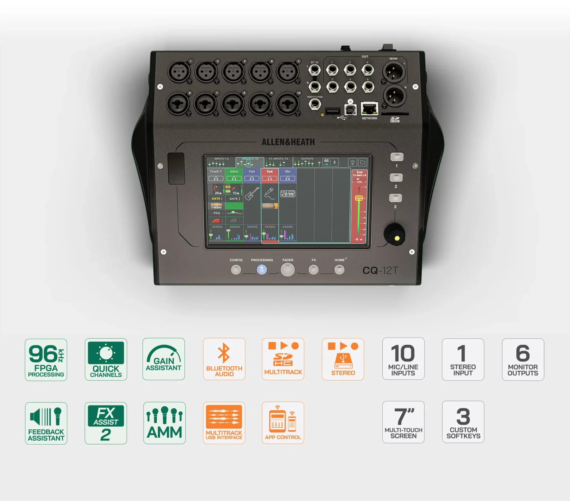 Allen & Heath CQ-12T - kompakti digitaalimikseri