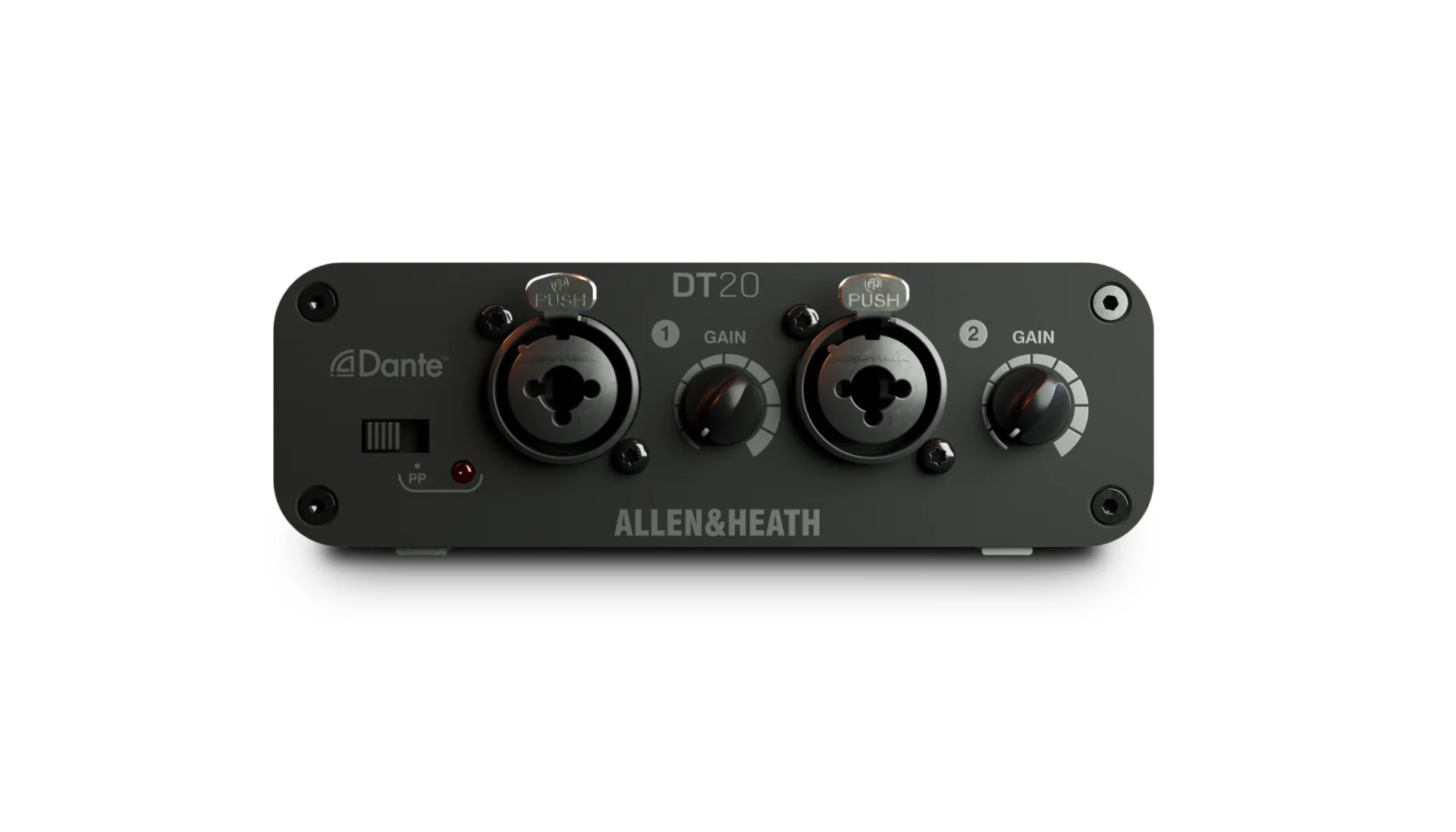 Allen & Heath DT20 - 2 tulon Dante-liitäntä