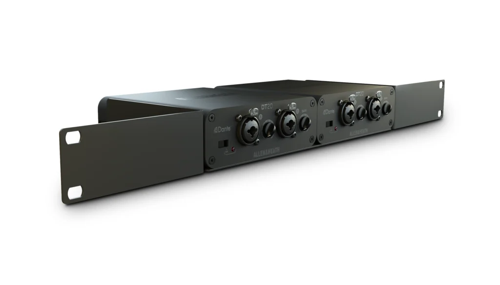 Allen & Heath DT20-M - 2 tulon Dante-liitäntä, pinta-asennus