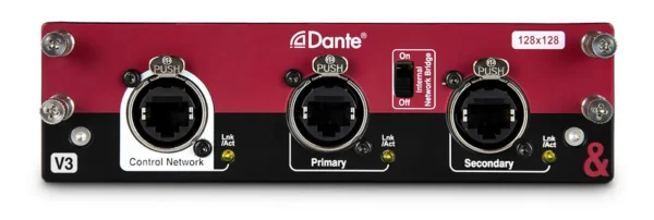 Allen & Heath Dante 128x128 - dLive- ja Avantis-verkkokortti