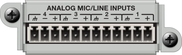 Symetrix 4 Channel Analog In Card - 4 kanavan tulokortti