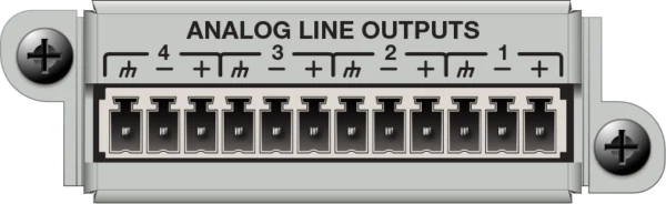 Symetrix 4 Channel Analog Out Card - 4 kanavan lähtökortti