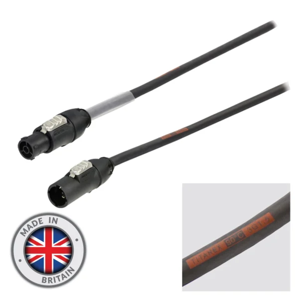 Prolight powerCON TRUE1 TOP H07RN-F 2 m - virran linkkikaapeli