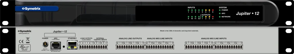Symetrix Jupiter 12 - DSP-prosessori (kiinteä arkkitehtuuri)