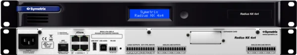 Symetrix Radius NX 4x4 - Dante-DSP-prosessori, USB-B