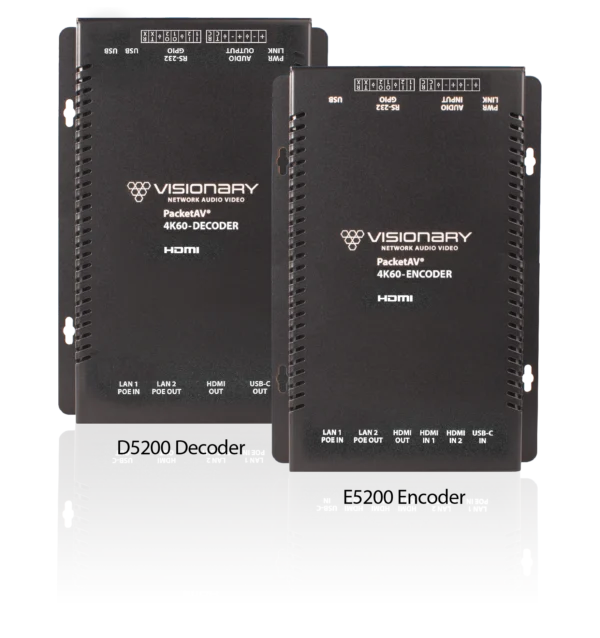 Visionary D5200 - AV over IP -vastaanotin, HDMI + USB-C