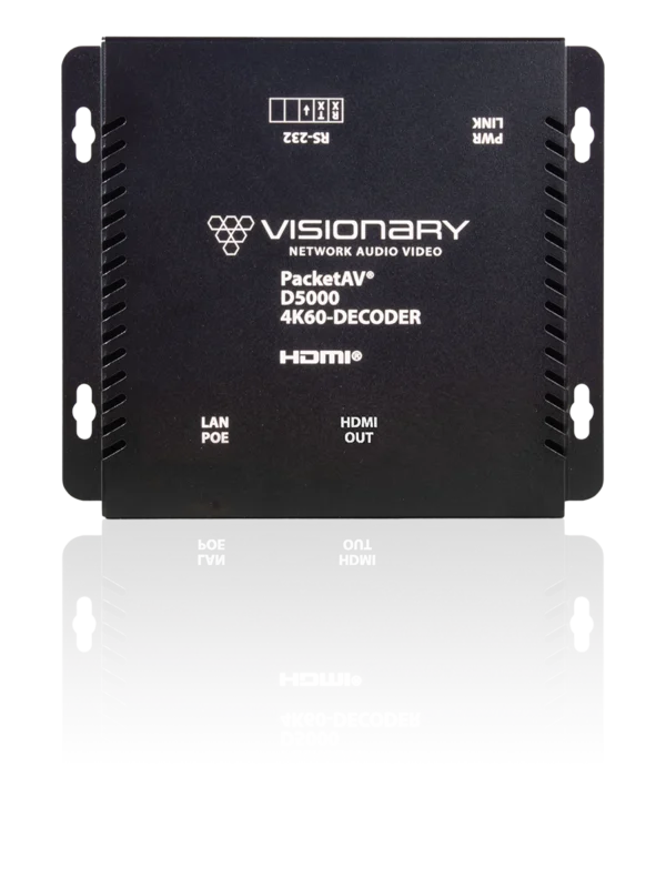 Visionary D5000 - AV over IP -vastaanotin (4K60 4:4:4)