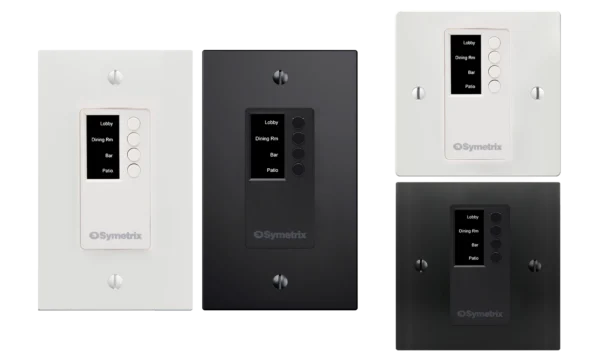 Symetrix W2 - IP-seinäohjain, 4 painiketta, musta