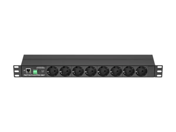 NETIO PowerPDU 8KF - mittaava 1U-PDU, 8 × Schuko