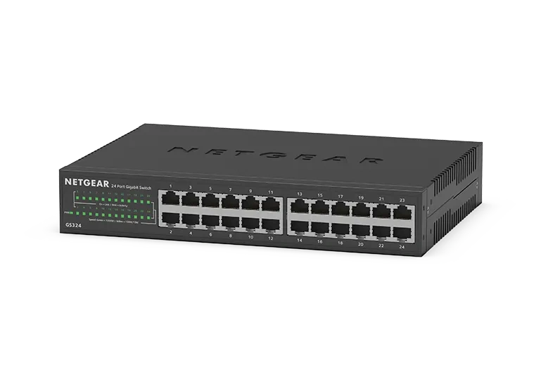 NETGEAR GS324 - 24-porttinen hallitsematon Essentials-kytkin
