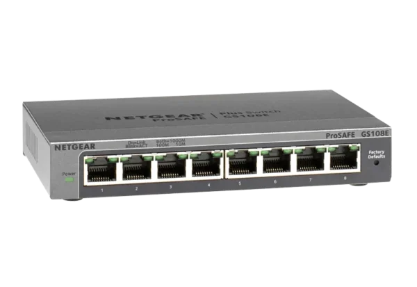 NETGEAR GS108E - 8-porttinen Easy Smart -kytkin
