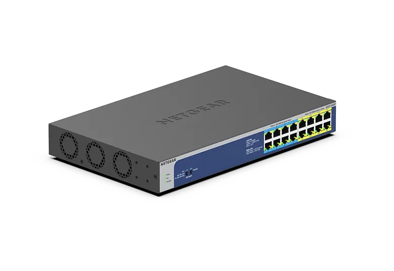 NETGEAR GS516UP - 16-porttinen hallitsematon PoE++-kytkin, 380 W