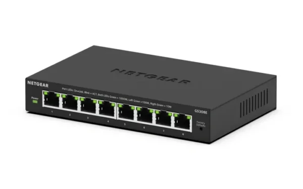 NETGEAR GS308E - 8-porttinen Easy Smart Essentials -kytkin