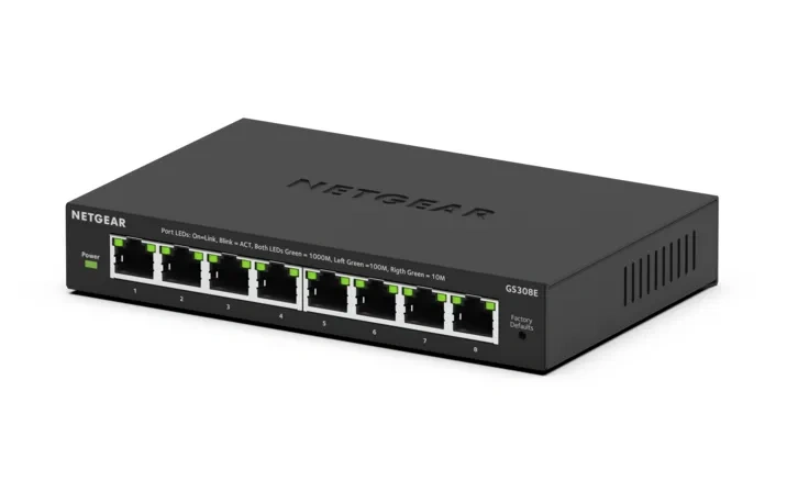 NETGEAR GS308E - 8-porttinen Easy Smart Essentials -kytkin