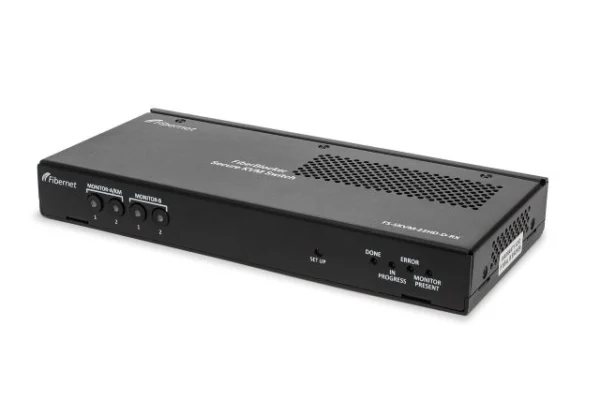 FiberNet FIS-SKVM-22HDDPD - tietoturvallinen dual head -KVM 2:2