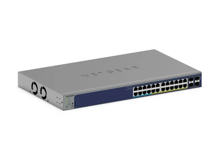 NETGEAR GS728TXUP - 24-porttinen smart PoE++-kytkin, 4 × SFP+