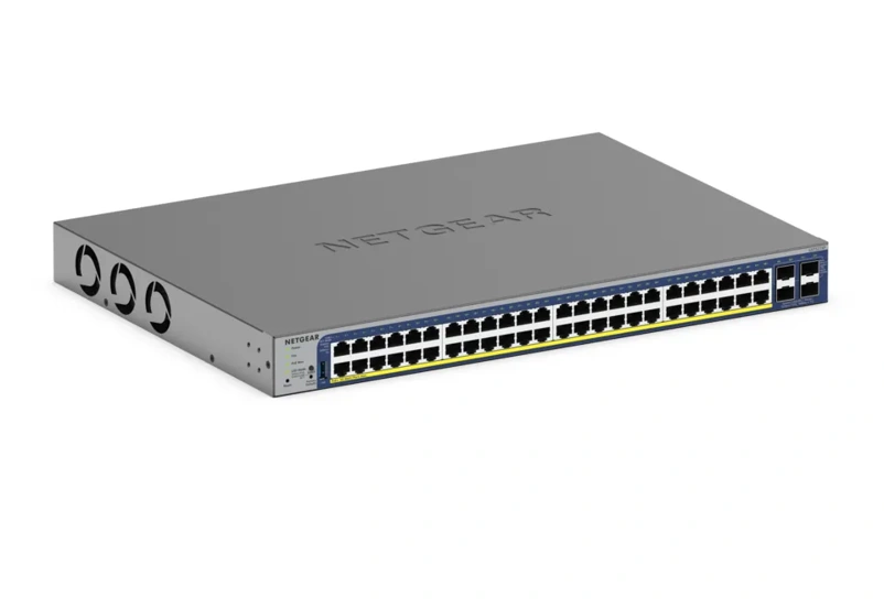 NETGEAR GS752TXP - 48-porttinen smart PoE+-kytkin, 4 × SFP+