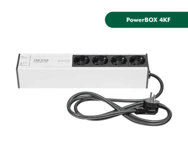 NETIO PowerBOX 4KF - mittaava virtakisko, 4 × Schuko, LAN