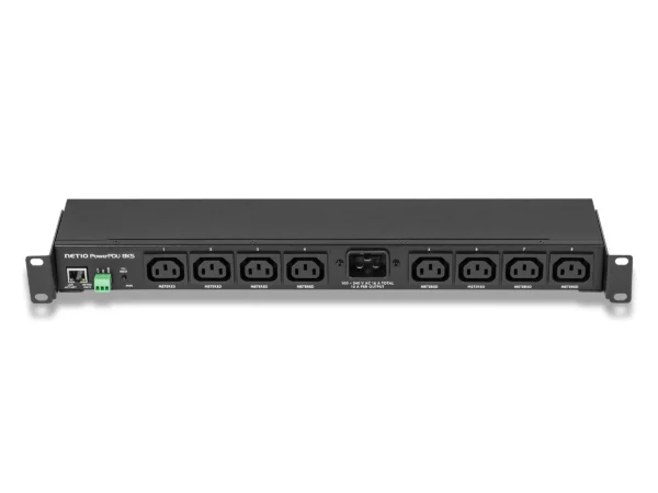 NETIO PowerPDU 8KS - mittaava 1U-PDU, 8 × C13, Europlug-johto
