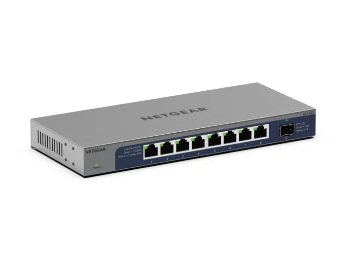NETGEAR GS108X - 8-porttinen hallitsematon kytkin, 10G SFP+
