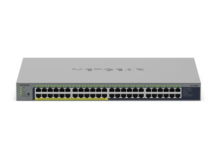 NETGEAR GS748PP - 48-porttinen hallitsematon PoE+-kytkin, 380 W
