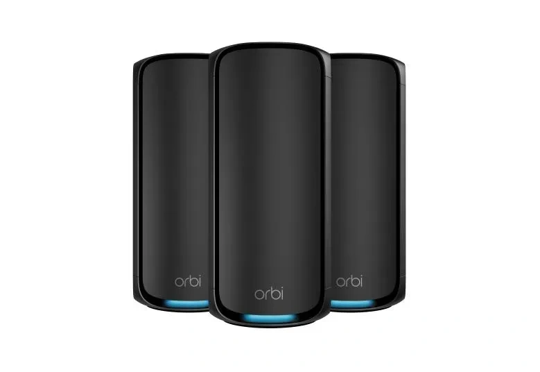 NETGEAR Orbi RBE973SB - WiFi 7 -mesh-järjestelmä, musta (3 kpl)